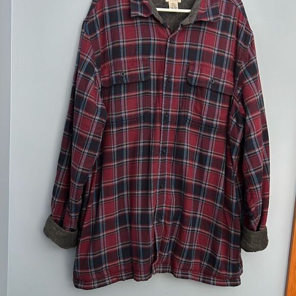 LL Bean Fleece Lined Men’s XXL Shacket Lined Shirt - Picture 1 of 7